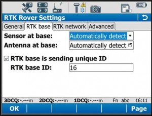 RTK Base Tab